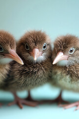 Kiwi bird isolated for vertical background and social media campaign