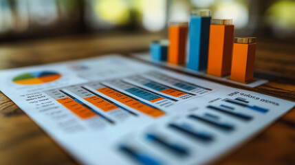 Poster - Comprehensive business analytics with financial charts, graphs, and performance metrics, showcasing company profit statistics and finance intelligence