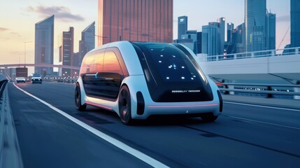 Poster - Showcase the potential of self-driving cars to transform long-distance travel, providing comfort and reducing driver fatigue
