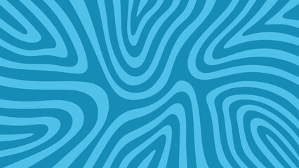 Sticker - blue abstract background with waves