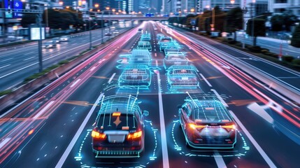 Poster - Showcase the technology behind self-driving cars, including LiDAR, radar, and high-definition cameras