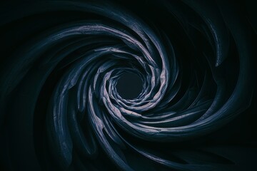 abstract dark fractal perspective with curves background