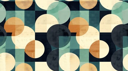 seamless pattern Harlequin motif design with dynamic, multi-dimensional shapes