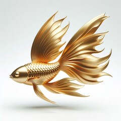 Wall Mural - a Gold beautiful ornamental fish