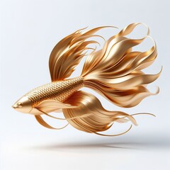 Wall Mural - a Gold beautiful ornamental fish