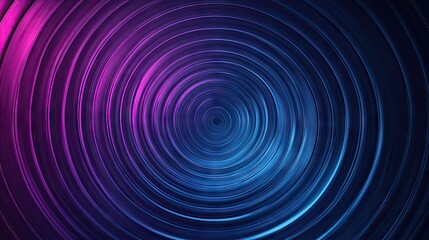 Poster - Abstract circle gradient featuring concentric rings and a ripple background. Ideal for futuristic technology designs and geometric stripe patterns for web, social media, and advertising.