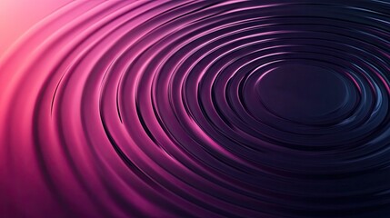 Poster - Abstract circle gradient featuring concentric rings and a ripple background. Ideal for futuristic technology designs and geometric stripe patterns for web, social media, and advertising.