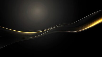 Poster - Black background with a gentle gradient and elegant light effect, perfect for upscale design projects and premium branding. -