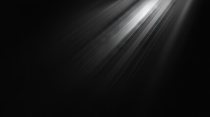 Poster - Black background with a gentle gradient and elegant light effect, perfect for upscale design projects and premium branding. -