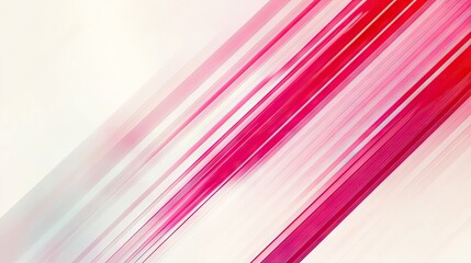 Poster - Dynamic abstract design with red and white stripe lines over a gradient white background. Modern and stylish visual suitable for banners, ads, and digital media.