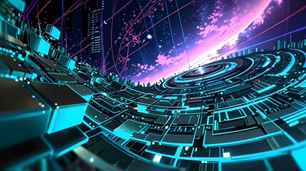 abstract technology background generative ai