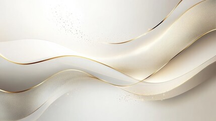 Poster - Elegant and minimalistic luxury golden lines on a white vector background, perfect for upscale design projects and refined illustrations.
