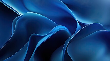 Poster - Elegant blue abstract background with smooth gradients and subtle textures. Ideal for professional presentations, website headers, and modern design projects. -7