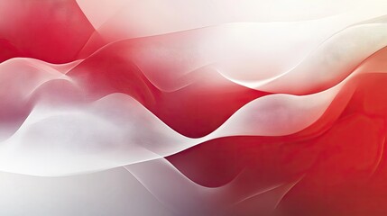 Poster - Elegant red and white abstract background featuring smooth gradients and geometric patterns. Perfect for contemporary design projects and stylish presentations.