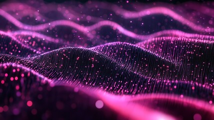data of crypto waves 3d illustration of wavy lines in the information code field data flow cyber concept coding and technology
