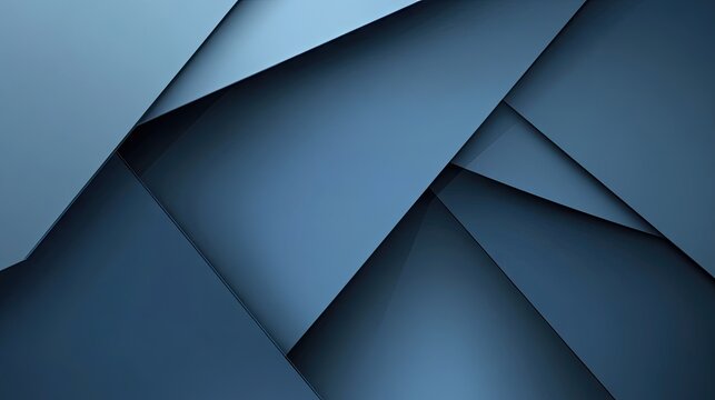 Futuristic blue-grey geometric shadow lines on a sleek background. This abstract design provides an elegant and modern backdrop with ample space for text and graphics.