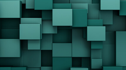 Wall Mural - Abstract green geometric shape background