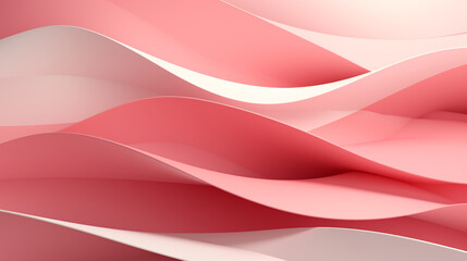 Wall Mural - Abstract pink paper wave for wedding background