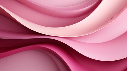Wall Mural - Abstract pink paper wave for wedding background