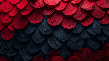 Wall Mural - Red and black wave abstract background modern design