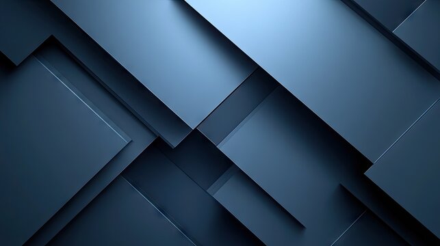 Geometric blue-grey shadow lines on a contemporary background. The abstract, futuristic design offers a sophisticated look with plenty of blank space for text or design elements. -