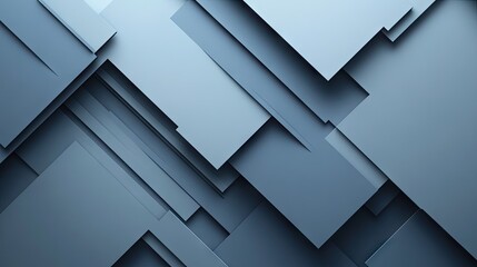 Aufkleber - Modern abstract background featuring blue-grey geometric shadow lines. The design offers a clean, futuristic style with ample blank space for customization and text. -