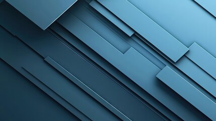 Aufkleber - Modern abstract background featuring blue-grey geometric shadow lines. The design offers a clean, futuristic style with ample blank space for customization and text. -
