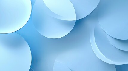 Poster - Modern blue gradient round shapes with a light Neumorphism touch. Soft, clear abstract background for banners, posters, and design projects.