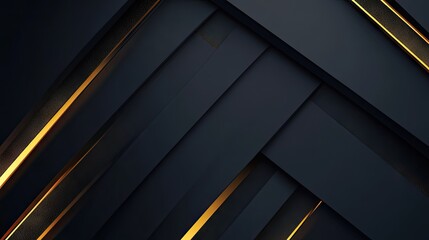 Poster - Modern dark grey background with intersecting gold light lines and subtle shadows, creating a luxurious and high-end appearance.