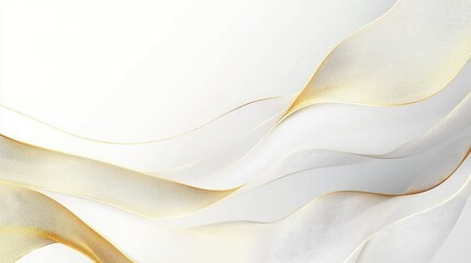 Poster - Premium vector illustration of abstract luxury golden lines on a clean white background, ideal for sophisticated and elegant design themes.