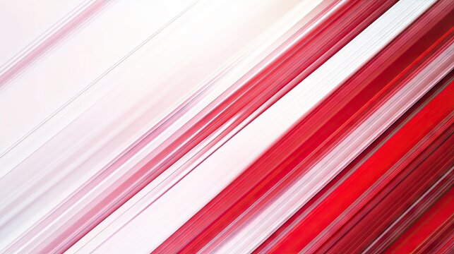 Red and white stripe lines create an abstract pattern on a gradient white background. Ideal for use in modern and stylish design projects, banners, and promotional materials.