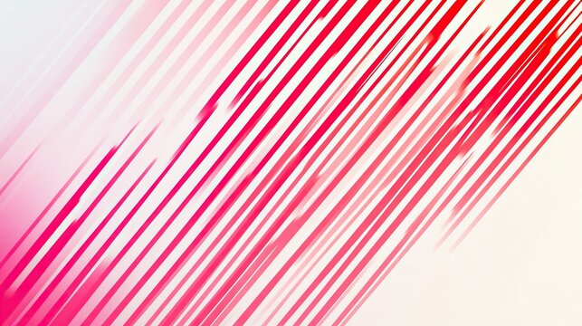 Red and white stripe lines create an abstract pattern on a gradient white background. Ideal for use in modern and stylish design projects, banners, and promotional materials.