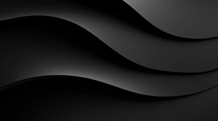 Poster - Refined black background with an elegant shadow effect, adding a touch of sophistication to design banners and presentations. -