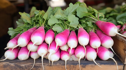 Wall Mural - fresh Radish, refreshing , delicious