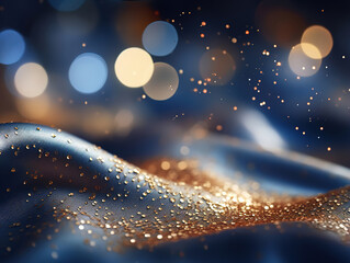 Wall Mural - a blue background with sparkles and stars