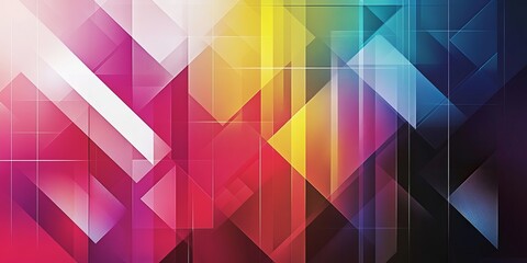 Poster - Conceptualize a business-themed background with a clean and simple design featuring geometric shapes and solid colors, incorporating light and dark gradients to create a professional
