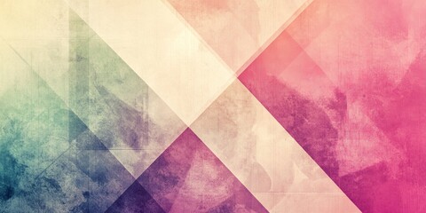 Poster - Create a vintage-inspired background with elegant geometric patterns and soft light gradients, incorporating abstract textures and artistic elements to form a decorative