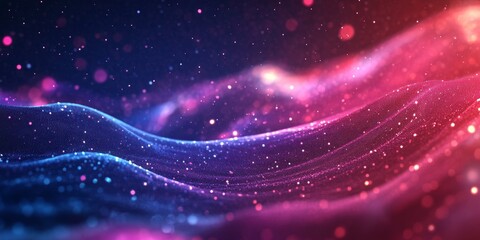 Aufkleber - Conceptualize a space-themed background with abstract patterns and light gradients blending seamlessly to create a futuristic and modern texture that embodies the essence of technology