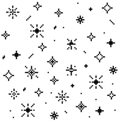 Wall Mural - pixel star retro 8 bit sparkle set. shiny game pixel art effect set. firework burst, space decoratio
