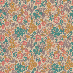 Wall Mural - seamless pattern with flowers