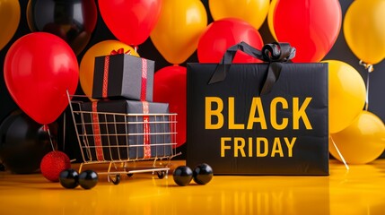 Wall Mural - Black Friday Sale background