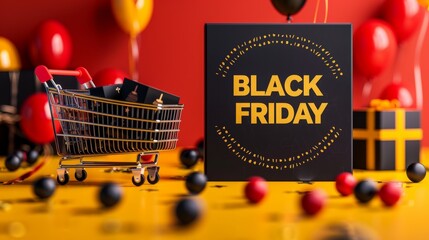 Wall Mural - Black Friday Sale background