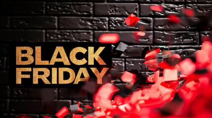 Wall Mural - Black Friday Sale background