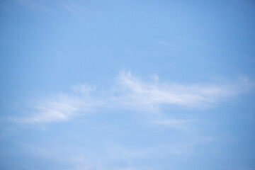 Wall Mural - Sky background with clouds. White clouds against a blue sky.