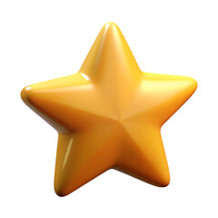 3D star icon, star ratings, isolated star icon png