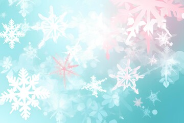 Canvas Print - christmas background with snowflakes