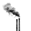 © Sim - Chimneys and Smoke isolate on transparency background