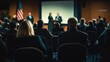 © Darya - Community members actively participating in a town hall meeting focused on local candidates and issues, fostering dialogue and civic engagement
