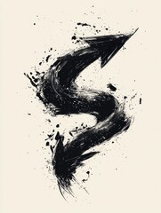 Poster - Hand Drawn Arrows with Looping Tails Fluid and Creative Design Elements for Graphic Designs