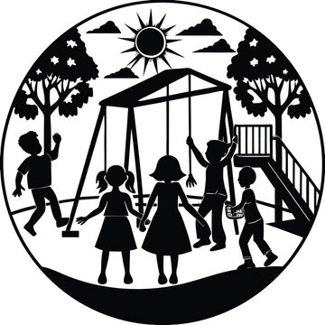 Back To School Silhouette Vector Classroom School Bus 100 Days Of School